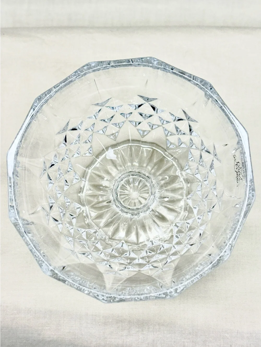 Vintage Cristal d’Arques Longchamp 24% Lead Crystal Candy Dish with Lid